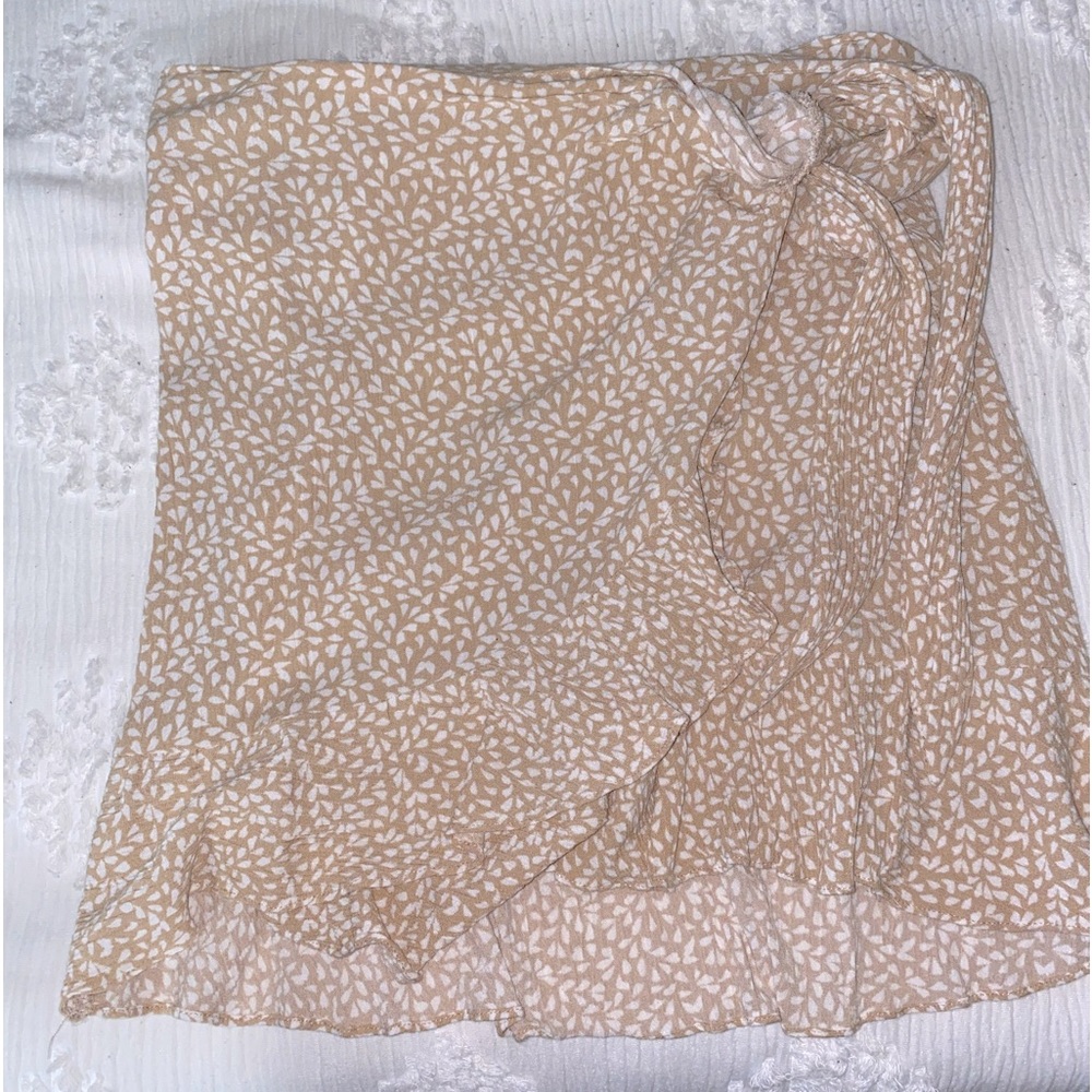 Tan, Tie Up Skirt